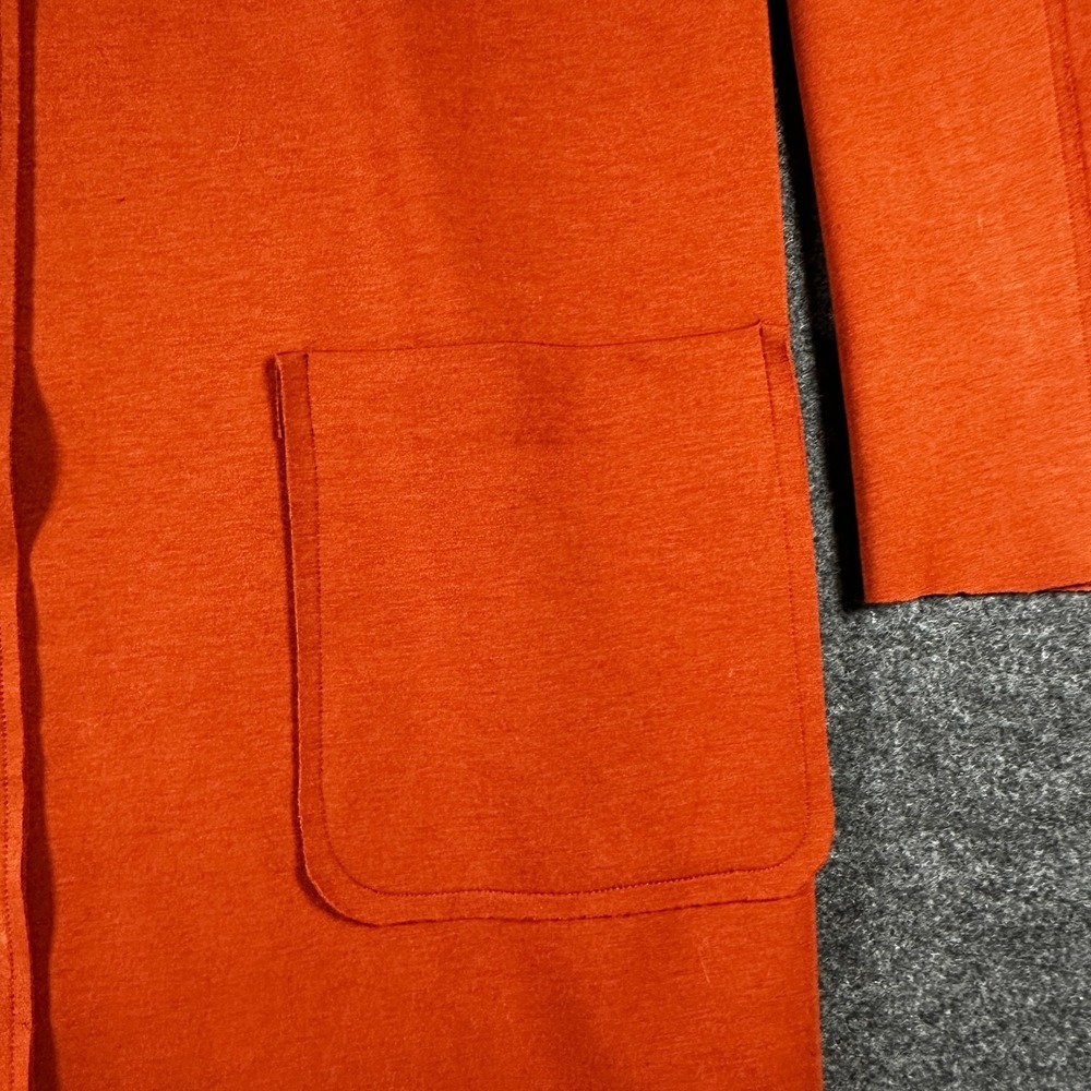 Carolina Belle Montreal Open Front Jacket Cardigan Rust Orange SZ LG NWOT Career - Picture 4 of 7